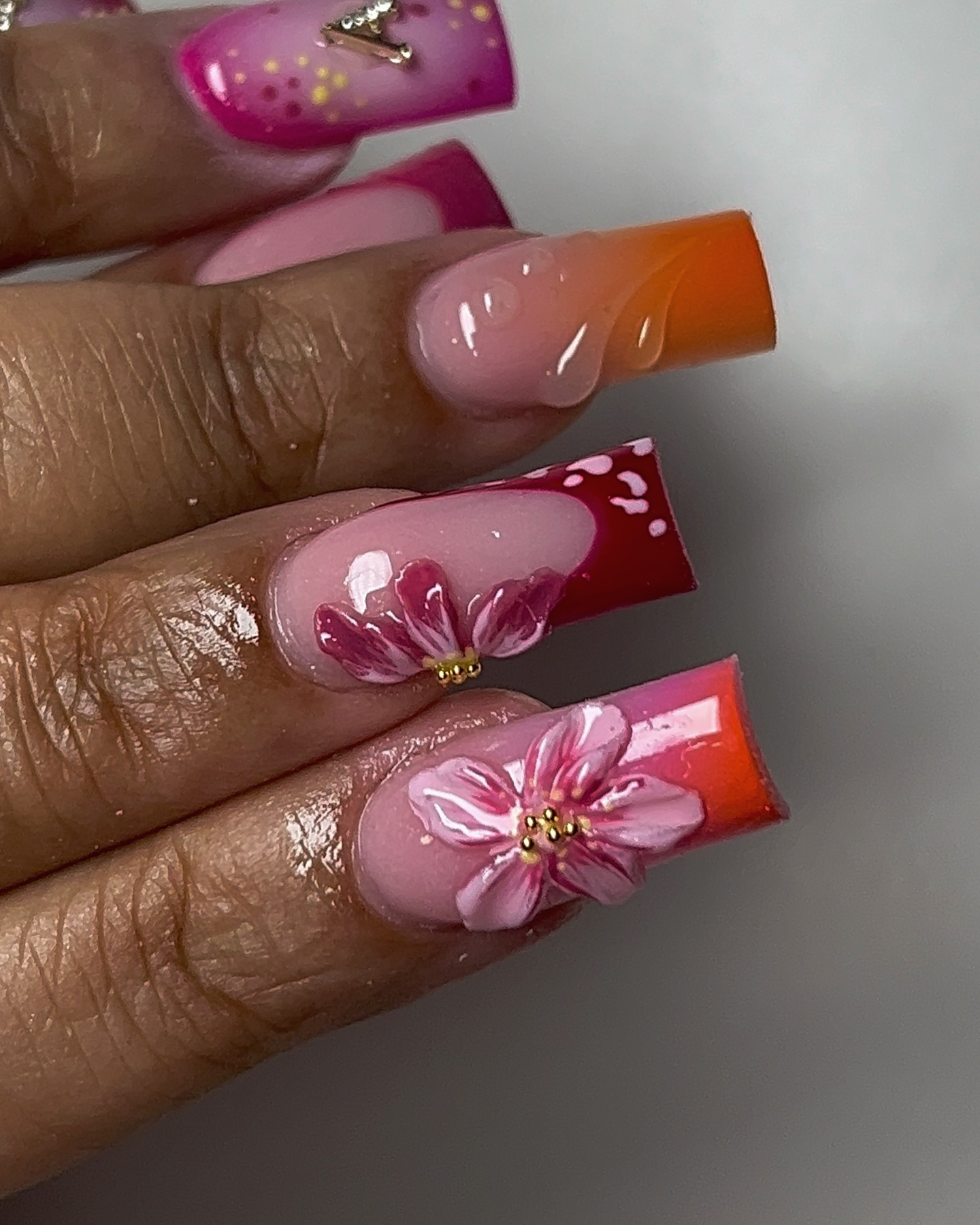 Floral Artistic Nails