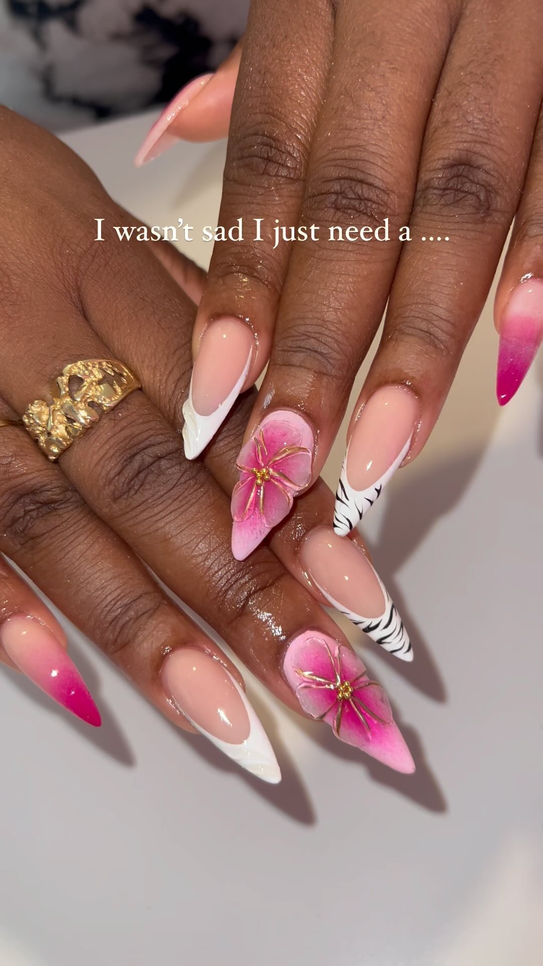 Stylish Flower Nails