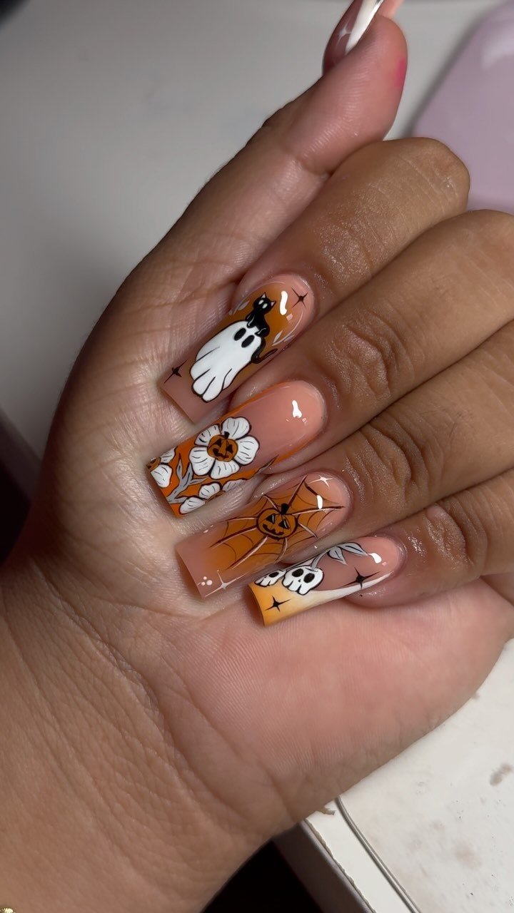Halloween Inspired Nail Art
