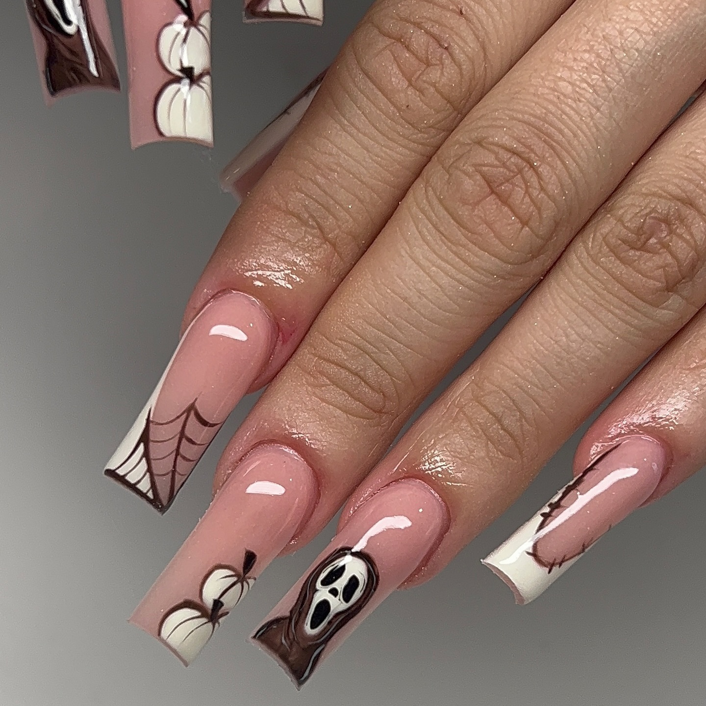 Artistic Halloween Nail Design