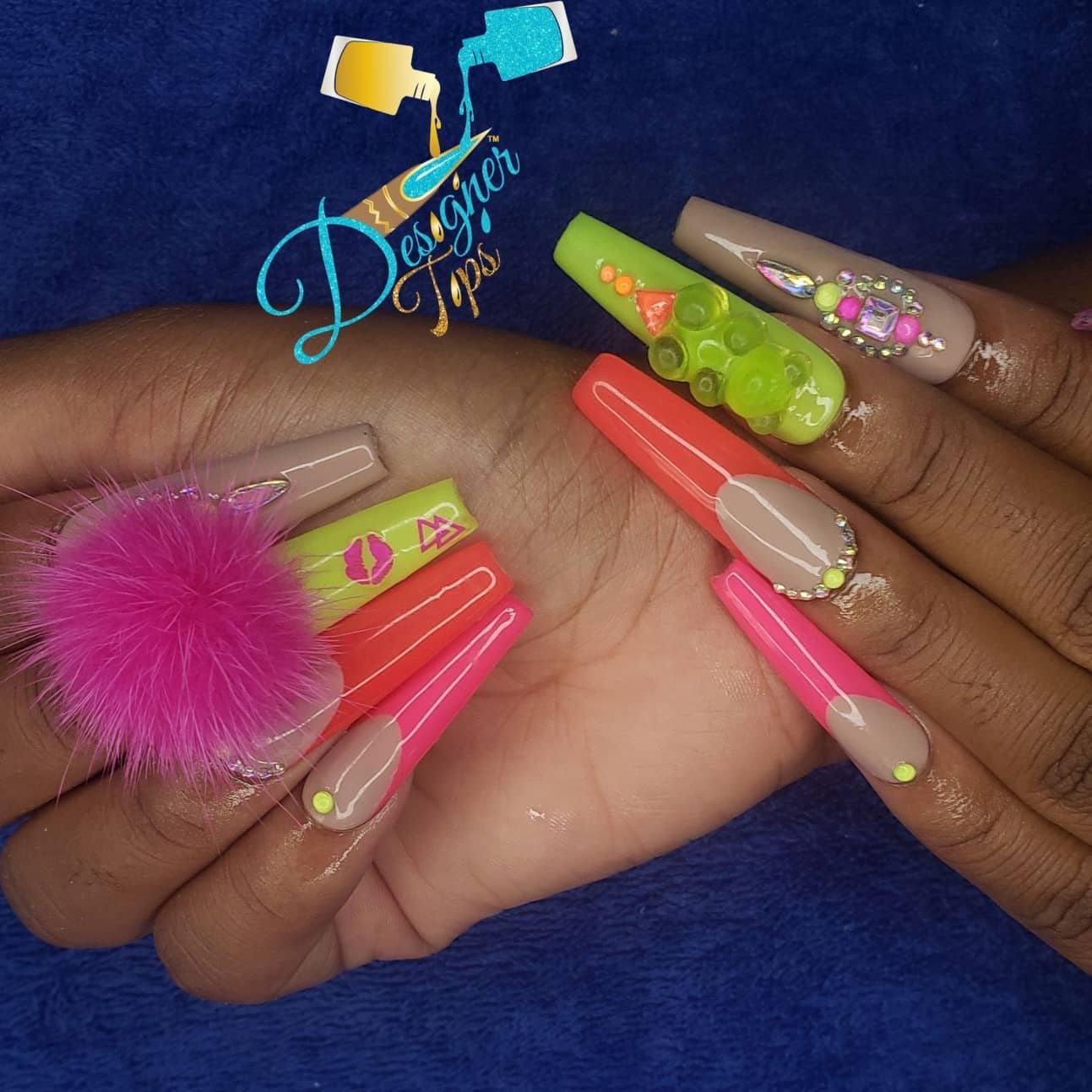 Colorful Artistic Nail Design