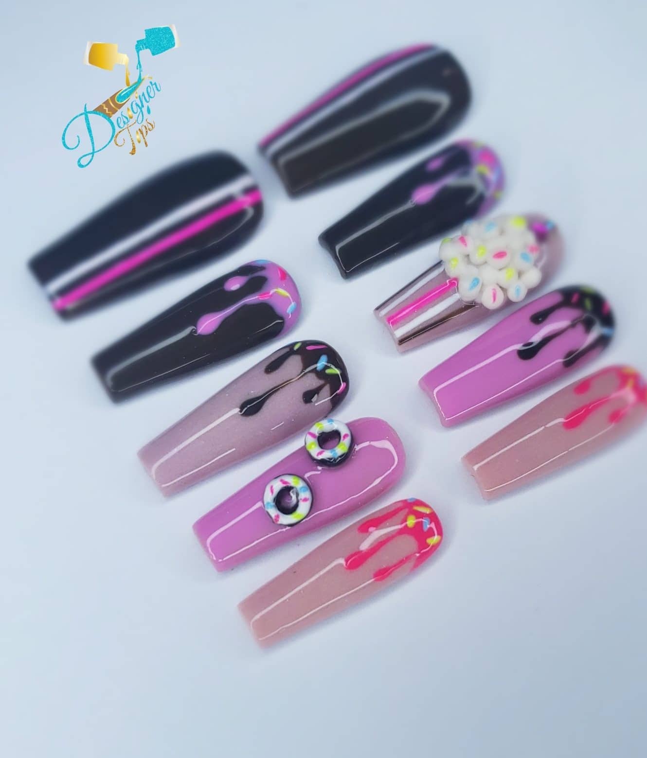 Colorful Artistic Nail Design