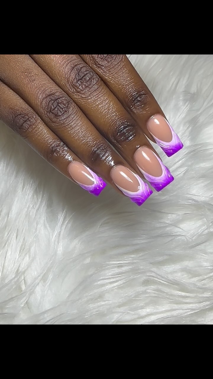 Artistic French Tip Nails