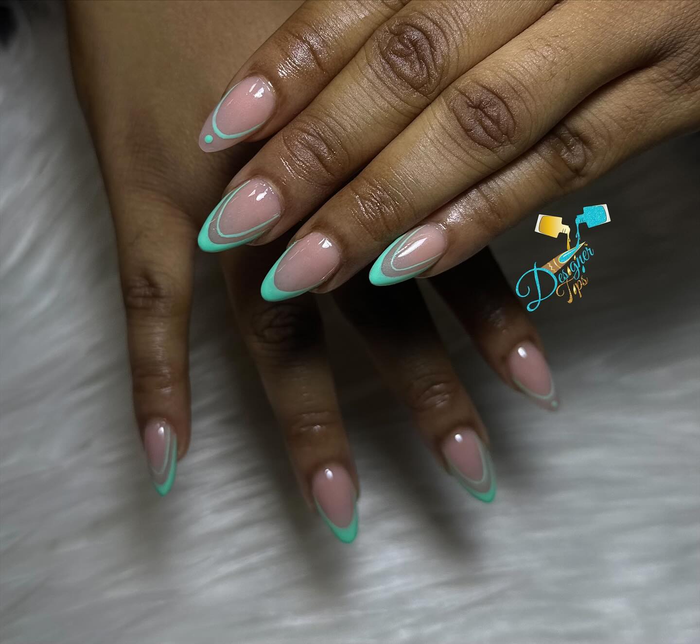 Elegant Mint French Tips