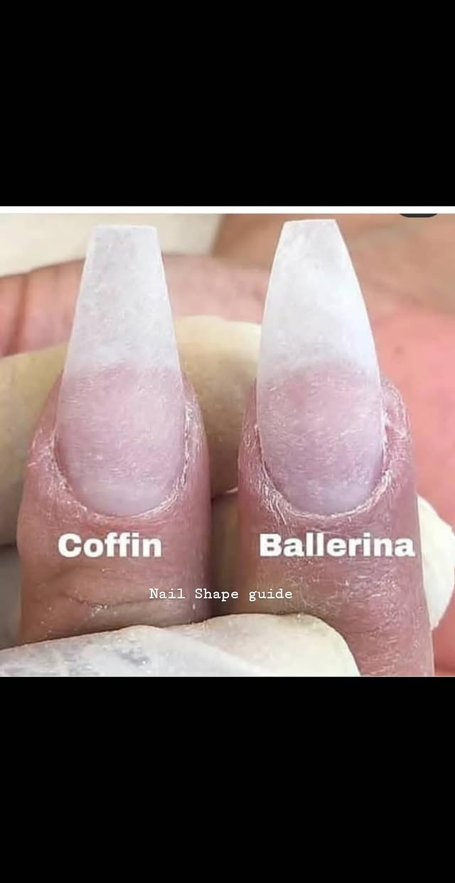Nail Shape Comparison: Coffin vs Ballerina