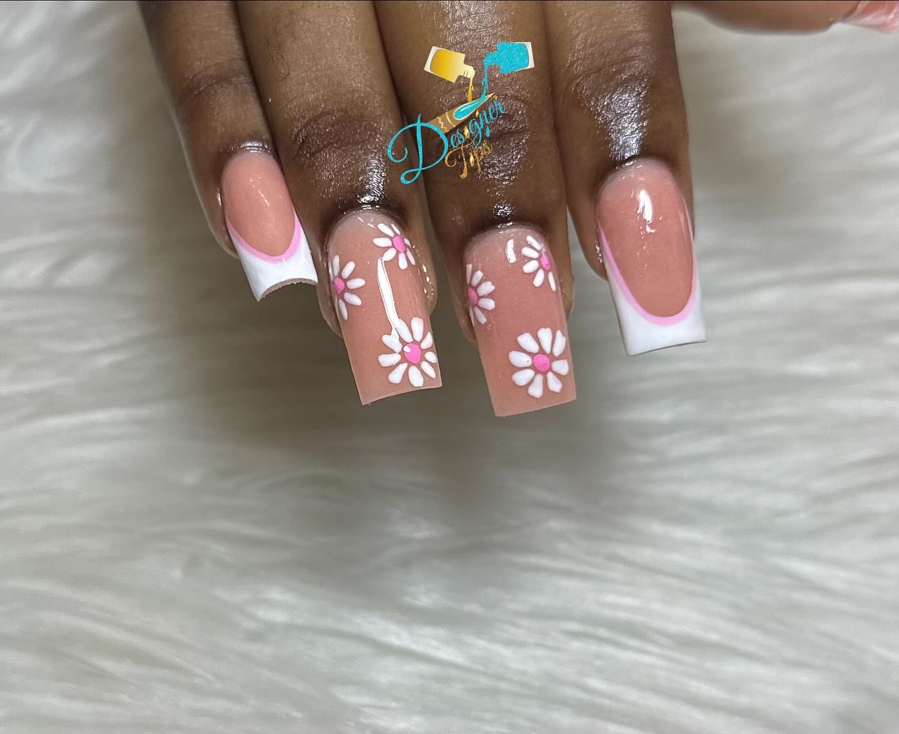 Floral Design Nails