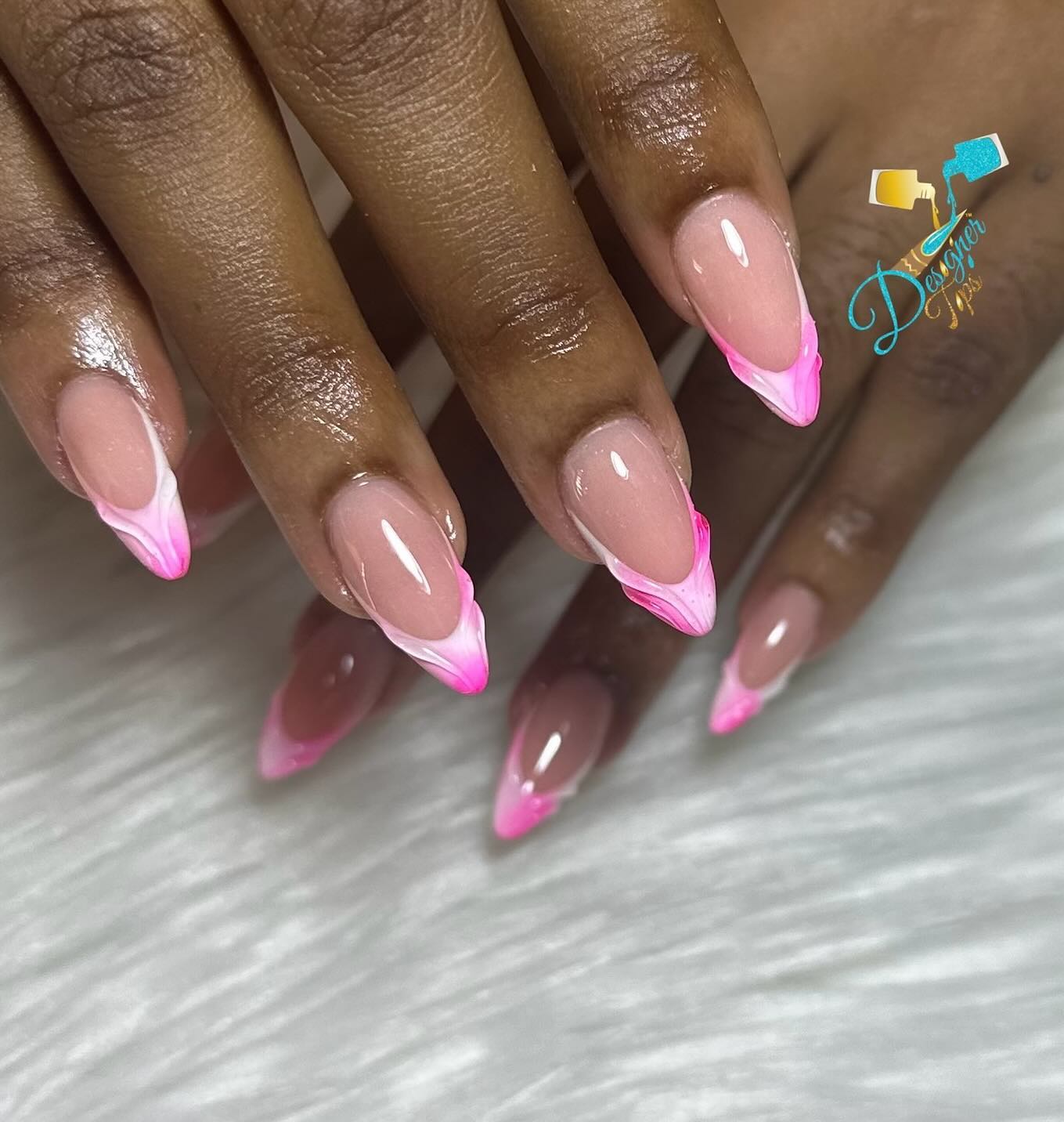 Stylish Pink French Tips