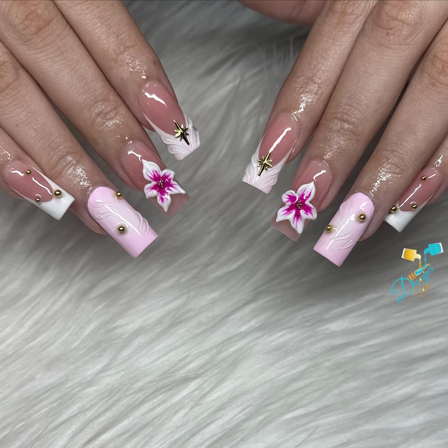 Elegant Floral Nail Art