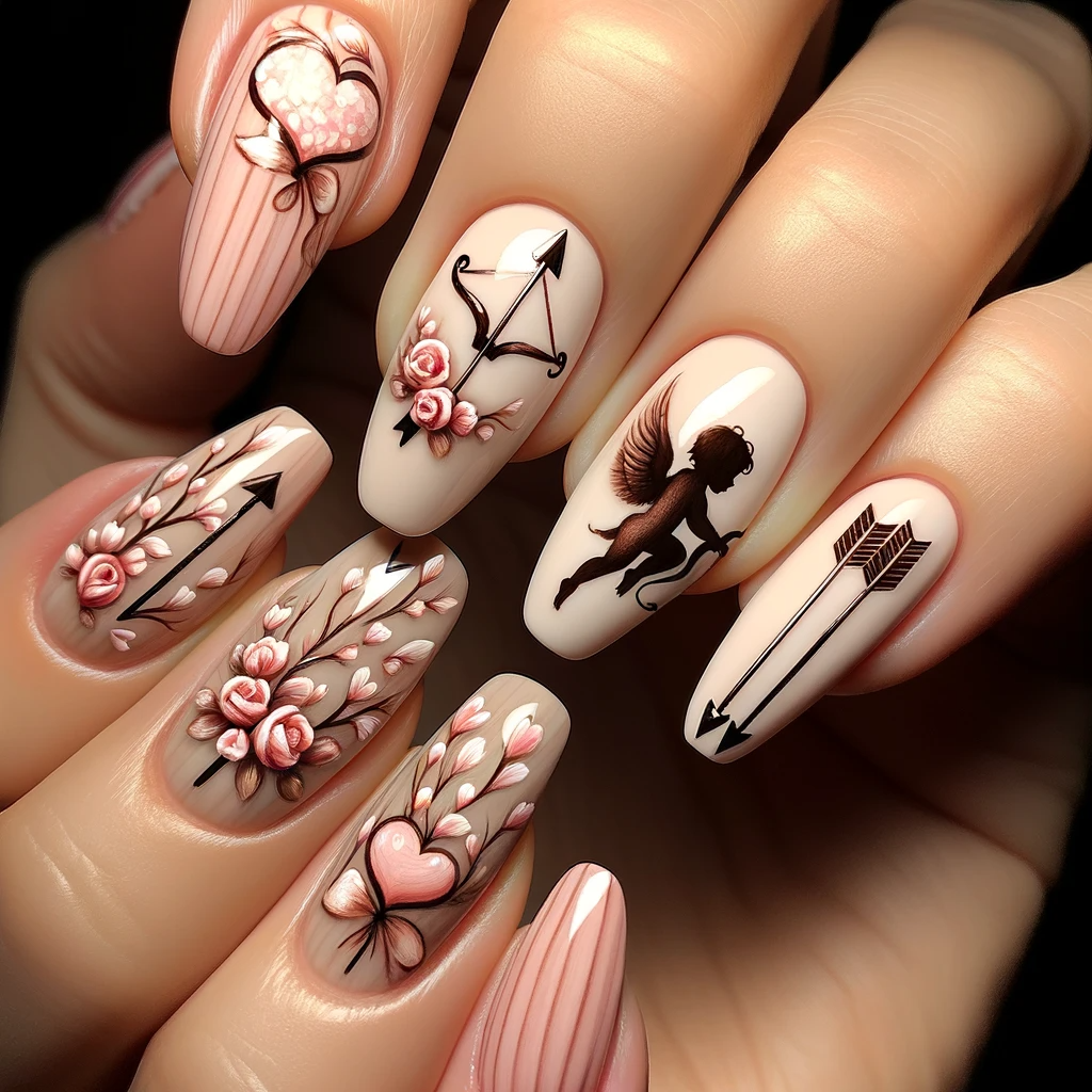 Valentine's Day Inspired Nail Art