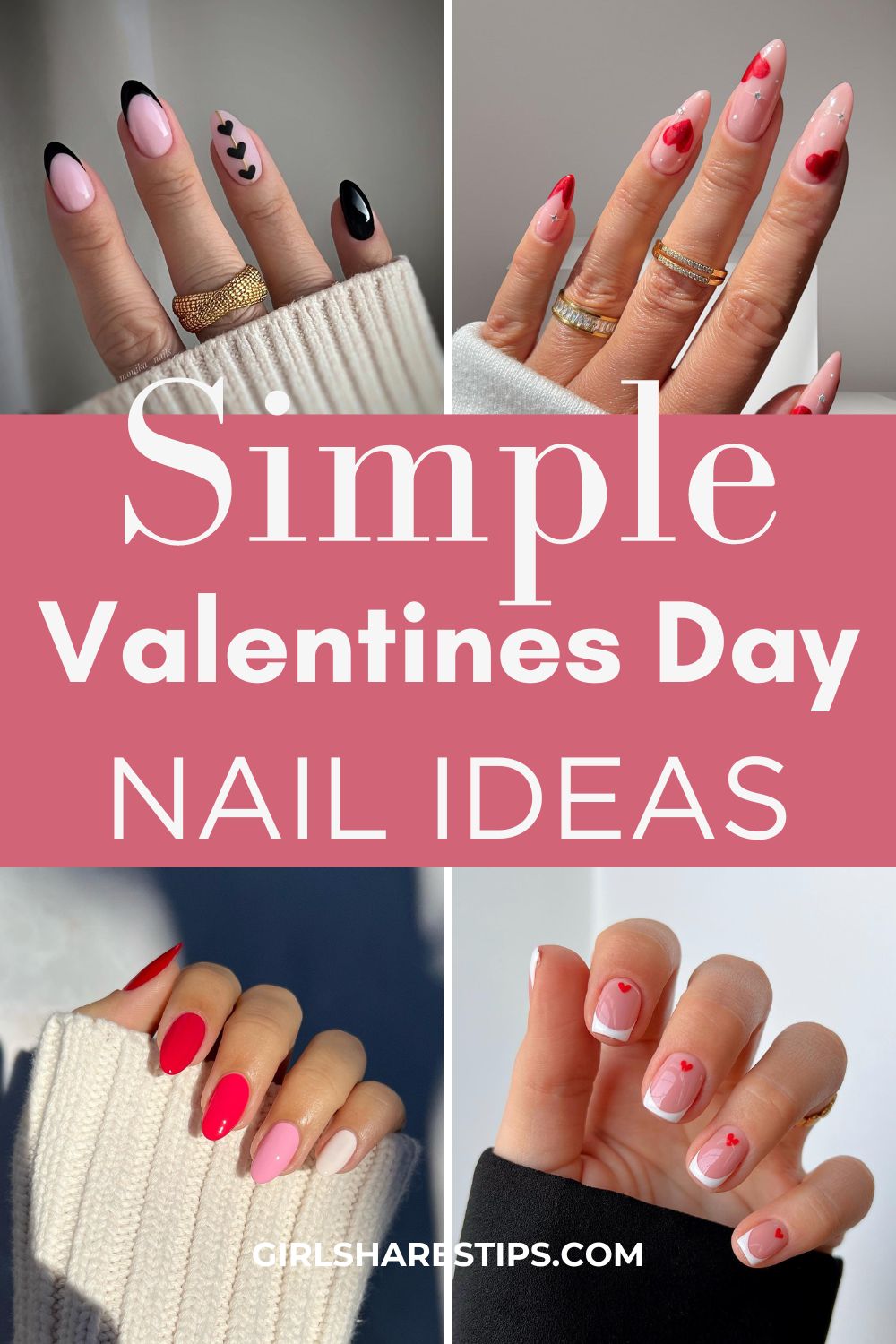 Simple Valentines Day Nail Ideas