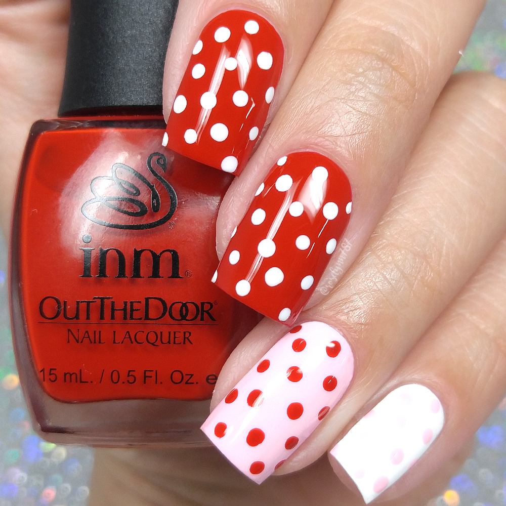 Polka Dots Nail Art