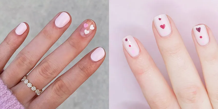 Nail Art Featuring Hearts